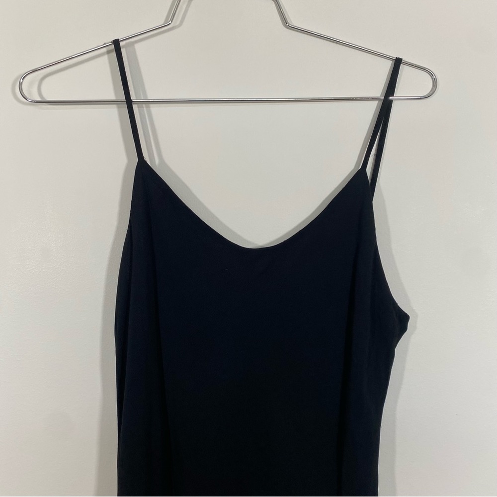 Ralph Lauren Black Slip Mini Dress with Asymmetric Hem - Picture 4 of 6